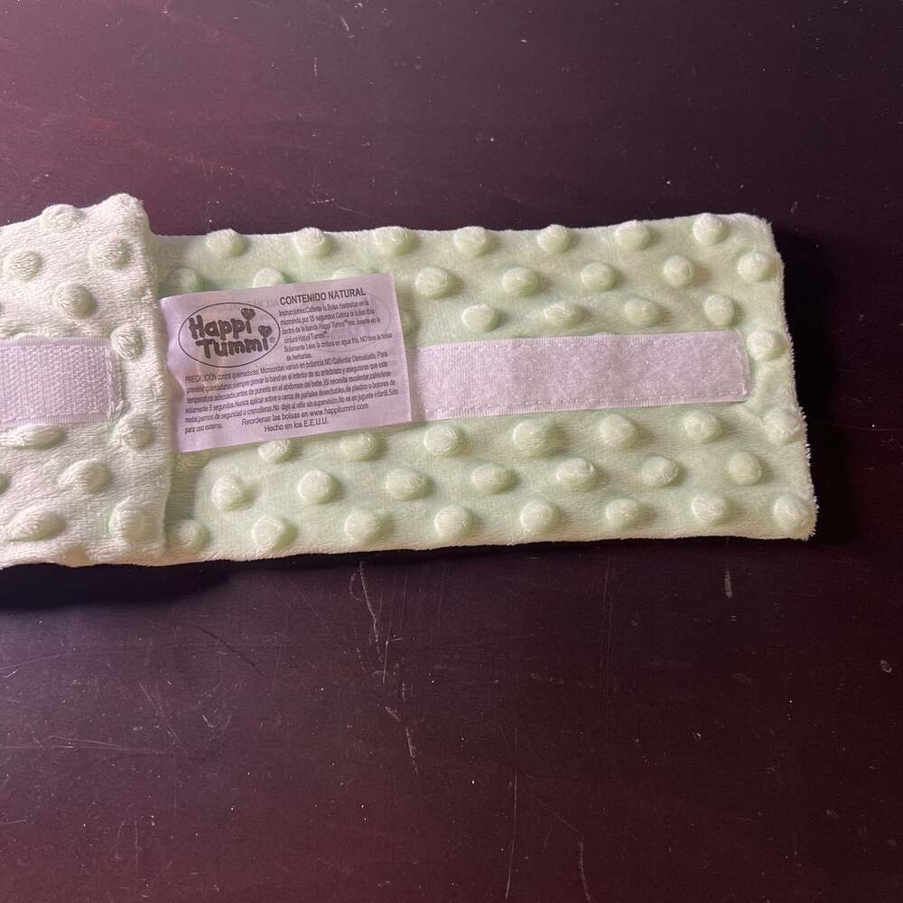 Happi Tummi Green Plush Waistband w/ Herbal Pouch for‎ Baby Colic and Gas Relief - Picture 3 of 8